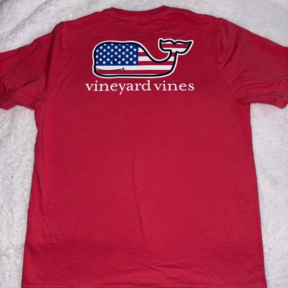 Vineyard Vines Flag Whale Tee